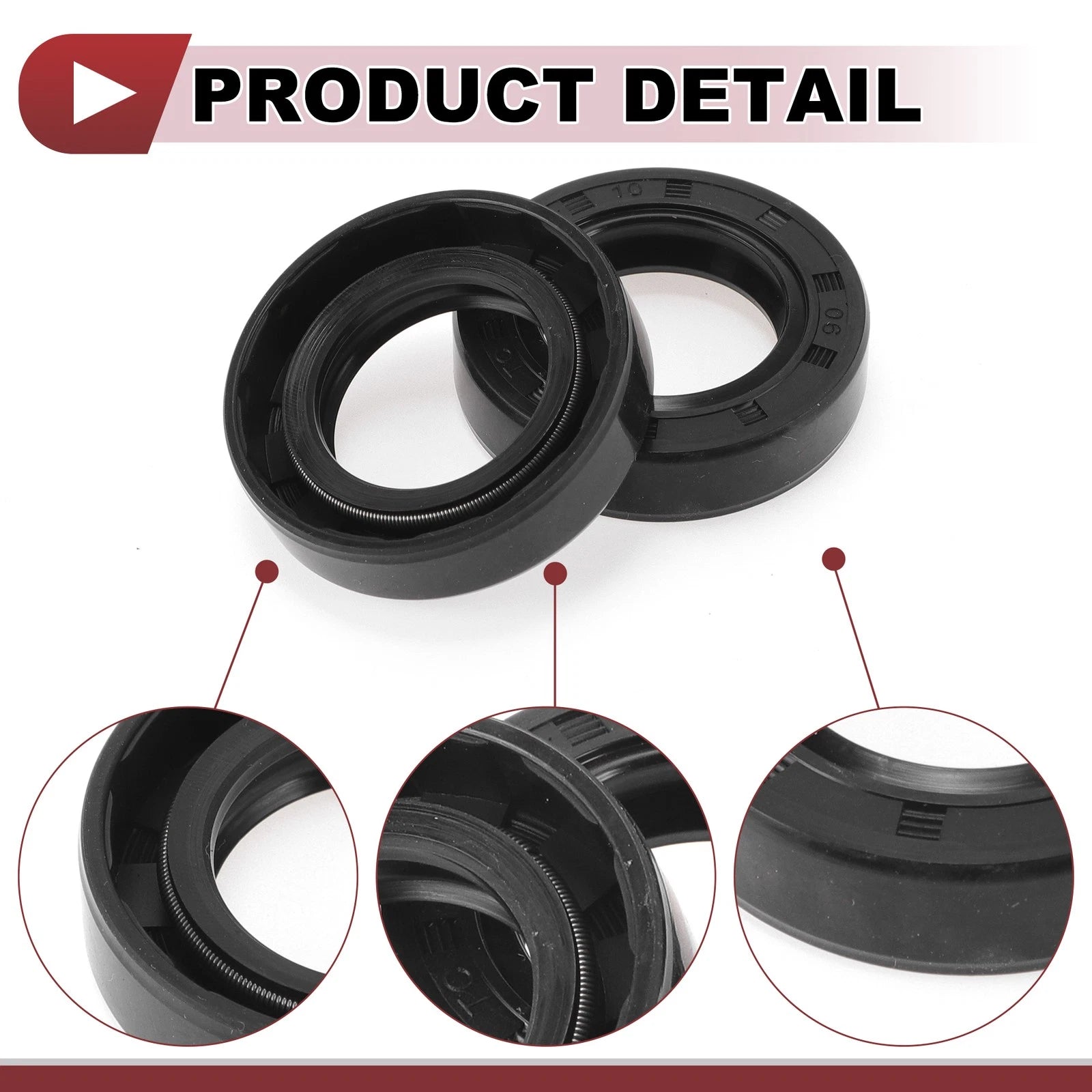 Set of 5 Rotary Shaft Oil Seals for Various Models (25x42x10mm)