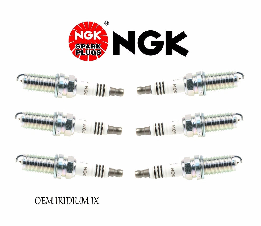 Set of 6 OEM Iridium IX LFR5AIX-11 Spark Plugs for Nissan 350Z (2003–2009)