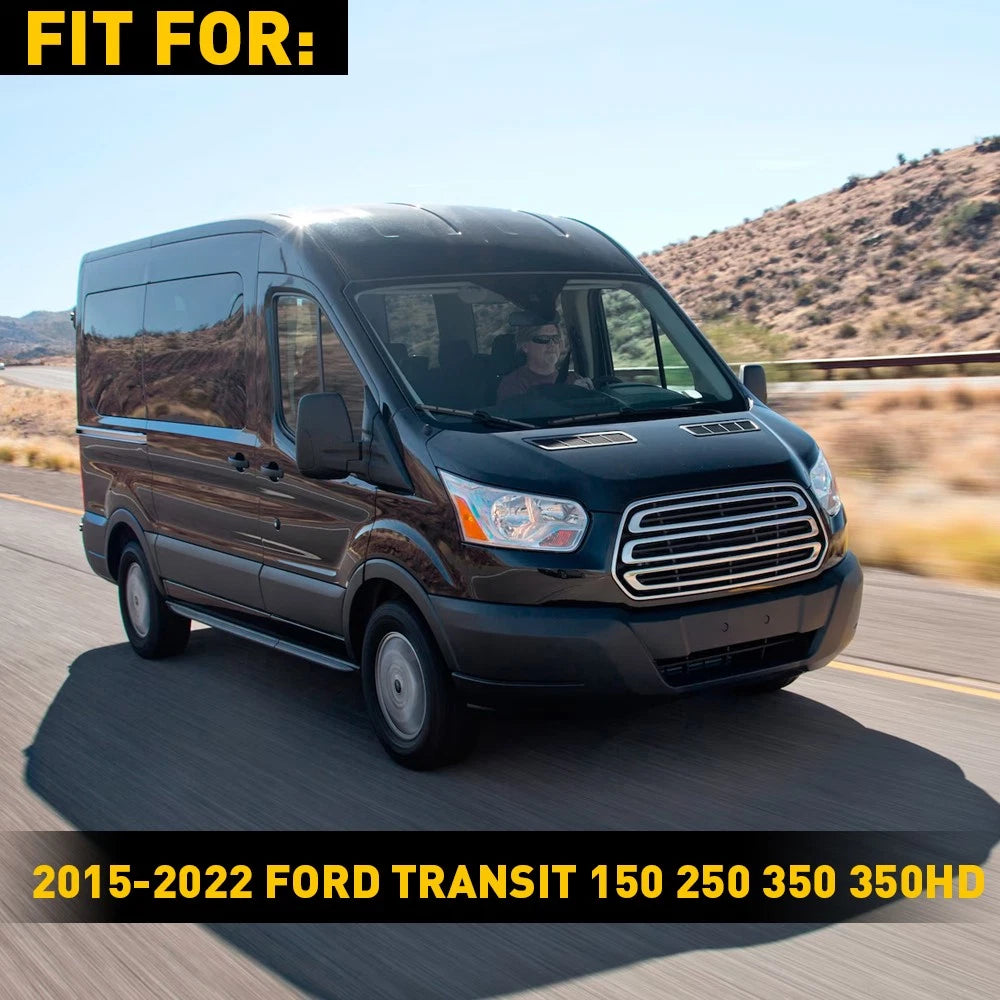 Set of 2 Rear Right Bumper End Caps for Ford Transit 150 250 350 (2015–2022)
