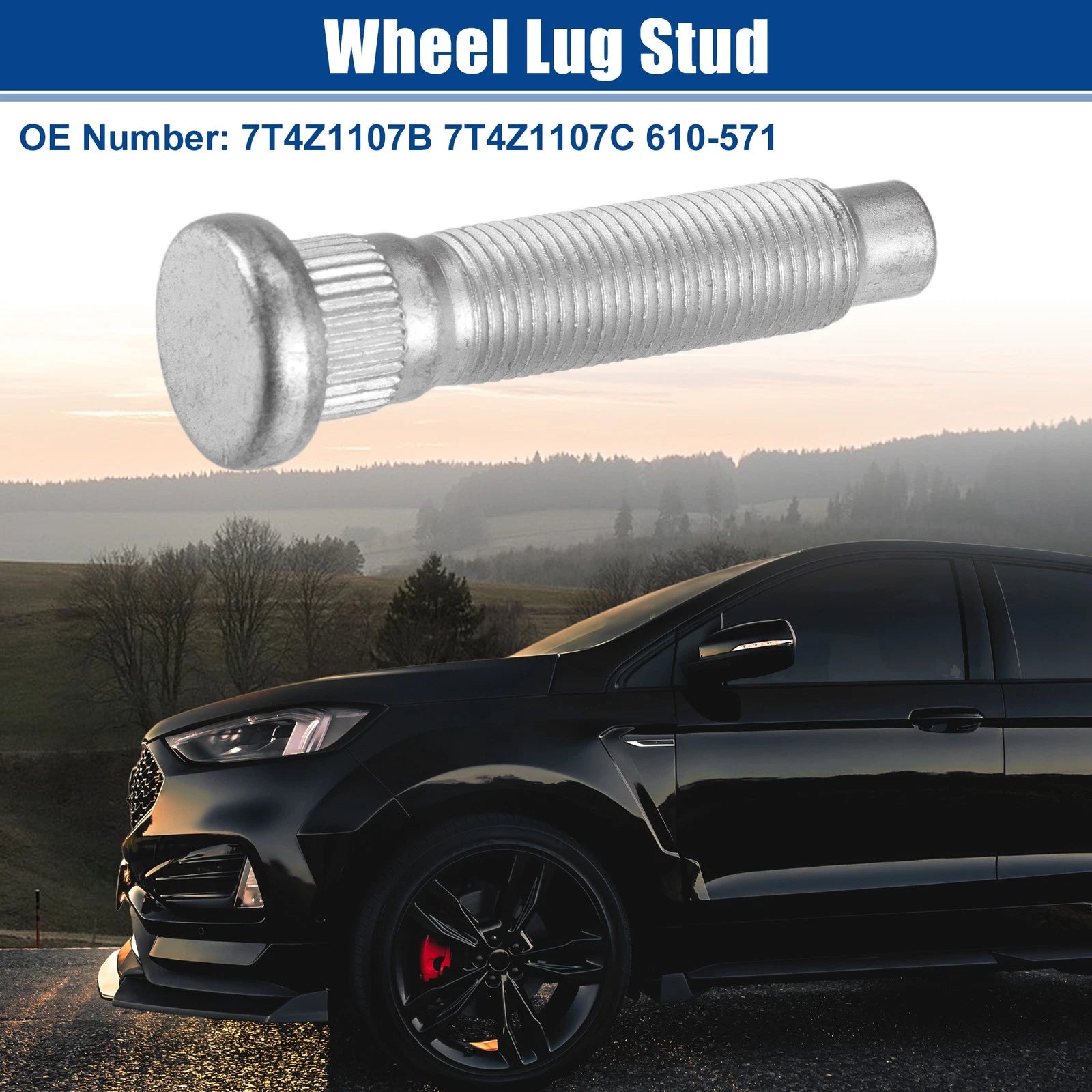 20 Pcs 1/2"-20 Wheel Lug Stud for Ford Lincoln (No. 7T4Z1107B)