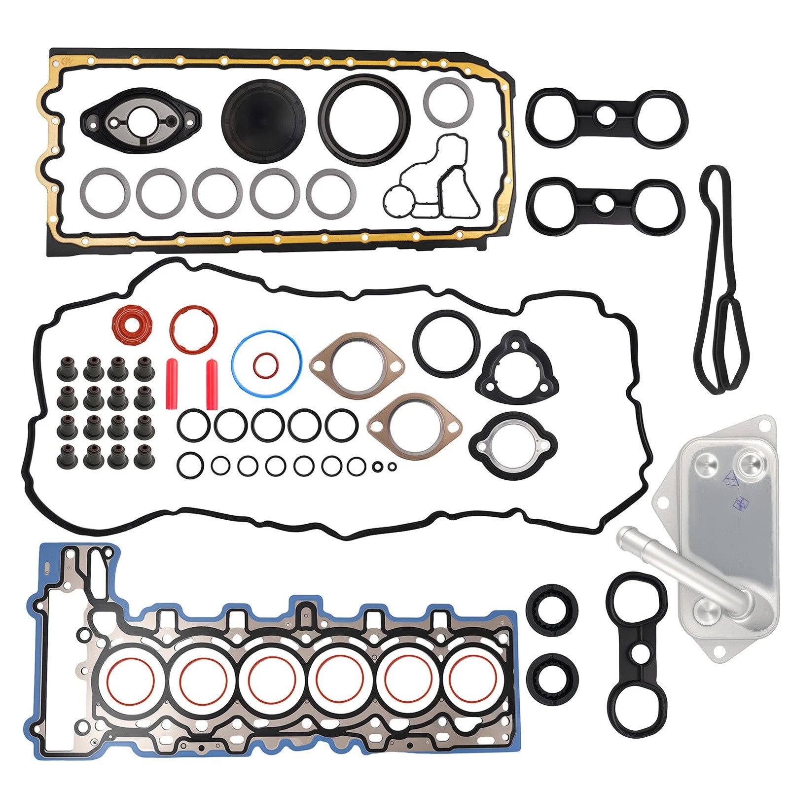 Complete Gasket Kit Including Oil Cooler for BMW 128i (2008–2013)