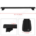 Set of 2 Roof Rack Cross Bars for Jeep Compass (2008–2010)