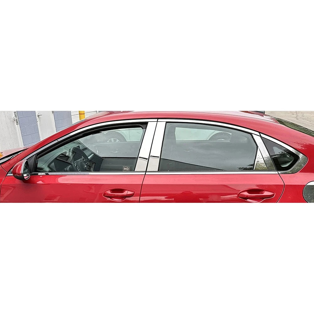 10pc. Luxury FX Side Window Trim Package w/o Pillar Posts for 2019-24 Kia Forte