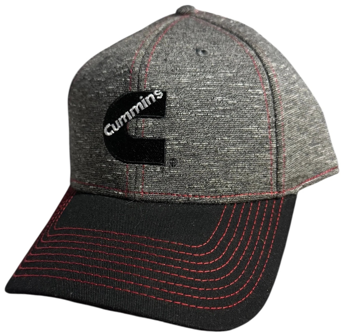Cummins Baseball Cap for (Gray Jersey, Black Visor)