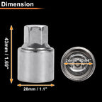 305 Wheel Lock Lug Nut for Mercedes-Benz (2010-2023) - Locking Nut Key Tool