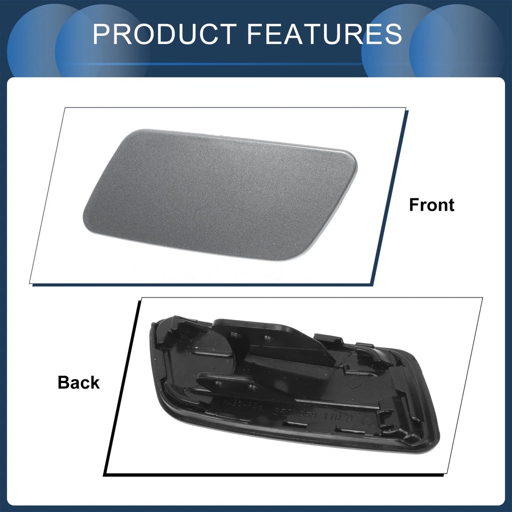 Front Right Washer Nozzle Cover Cap for Volkswagen Passat CC (2008–2012) Grey