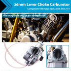 26mm Lever Choke Carb for 125cc 140cc Dirt Bike ATV