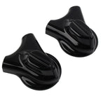 Black Rear Swingarm Axle Covers for Harley Heritage Softail (2008-2017)