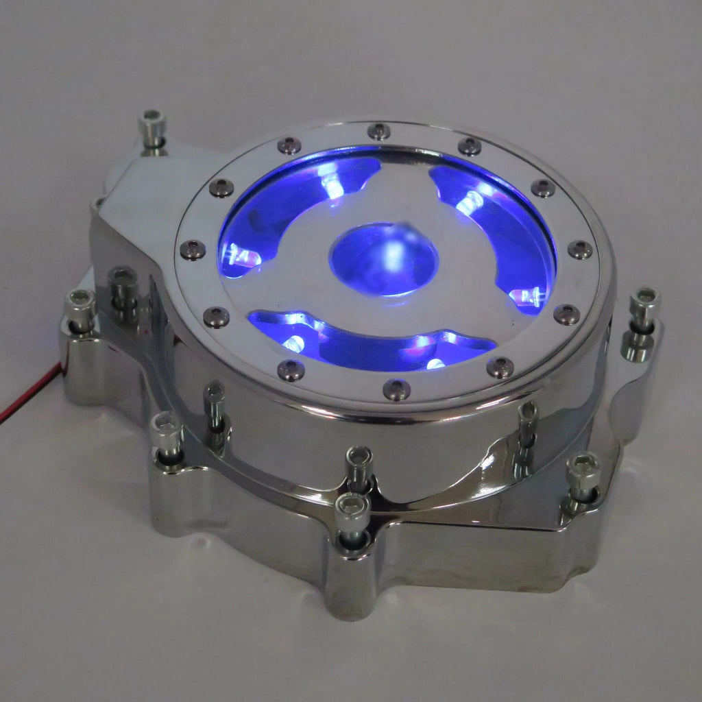 Blue LED Stator Engine Cover for Yamaha YZF-R6S (2006) / YZF-R6 (2003–2006)