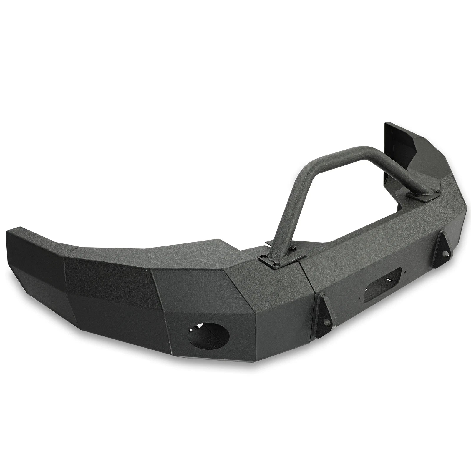 Black Steel Front Bumper with Push Bar for Ford F-150 (1997–2003)