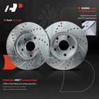 Front Drilled Brake Rotors & Ceramic Pads for Toyota Tacoma (2005–2015)