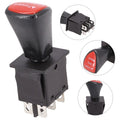 6 Pin Slide Rocker Switch DPDT Car Accessories Black
