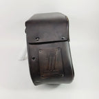 Right Side Skull Leather Saddlebag for Harley Dyna (2002–2017)