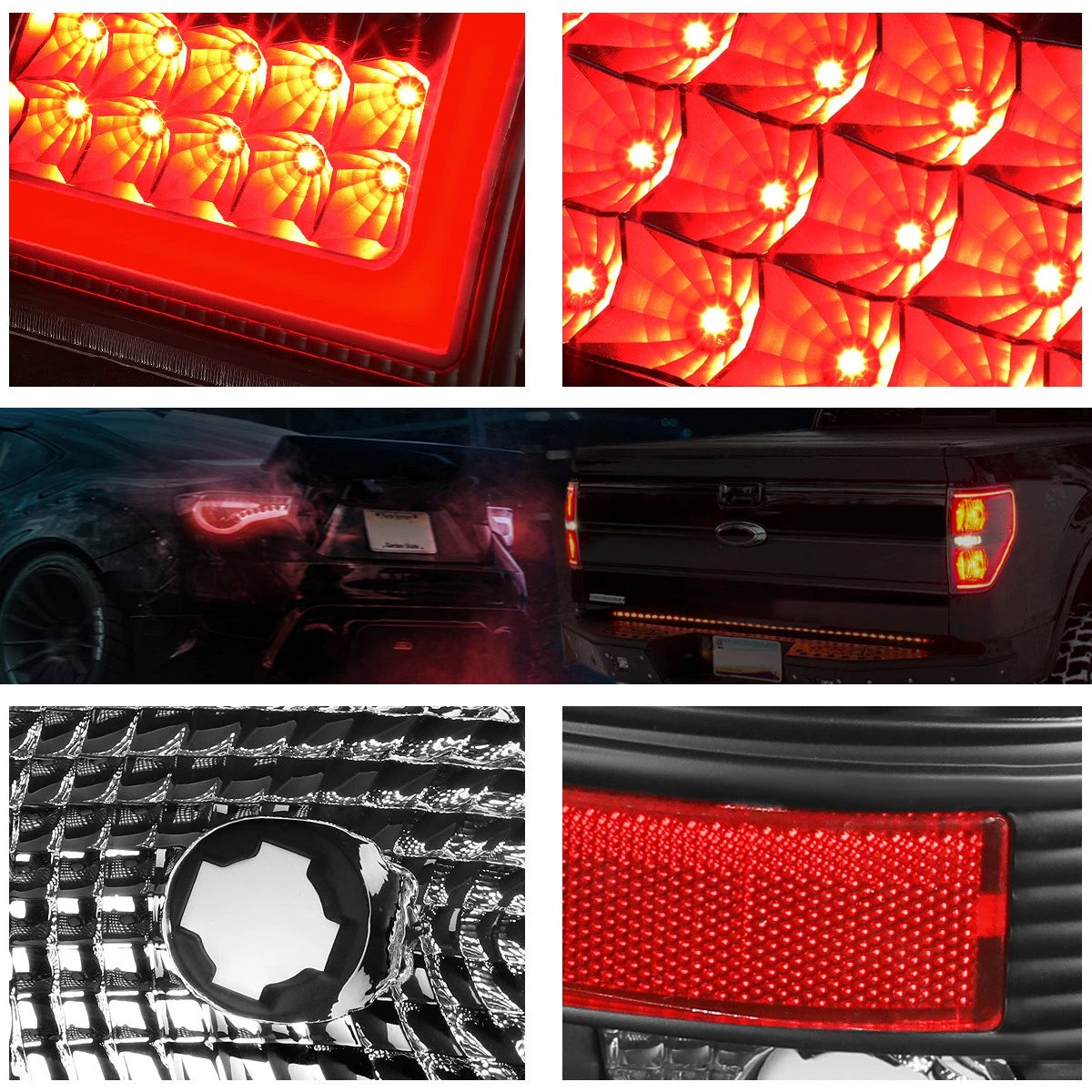 3D LED L-Bar Tail Light for Ford Super Duty (2008–2016)