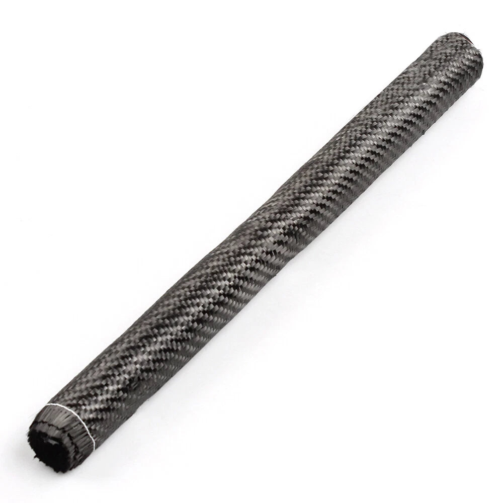 12" x 5FT Twill Weave Black Carbon Fiber Fabric Cloth