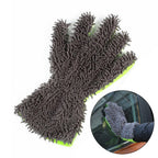 5 Fingers Microfiber Car Wash Gloves No-Scratch Chenille Cleaning