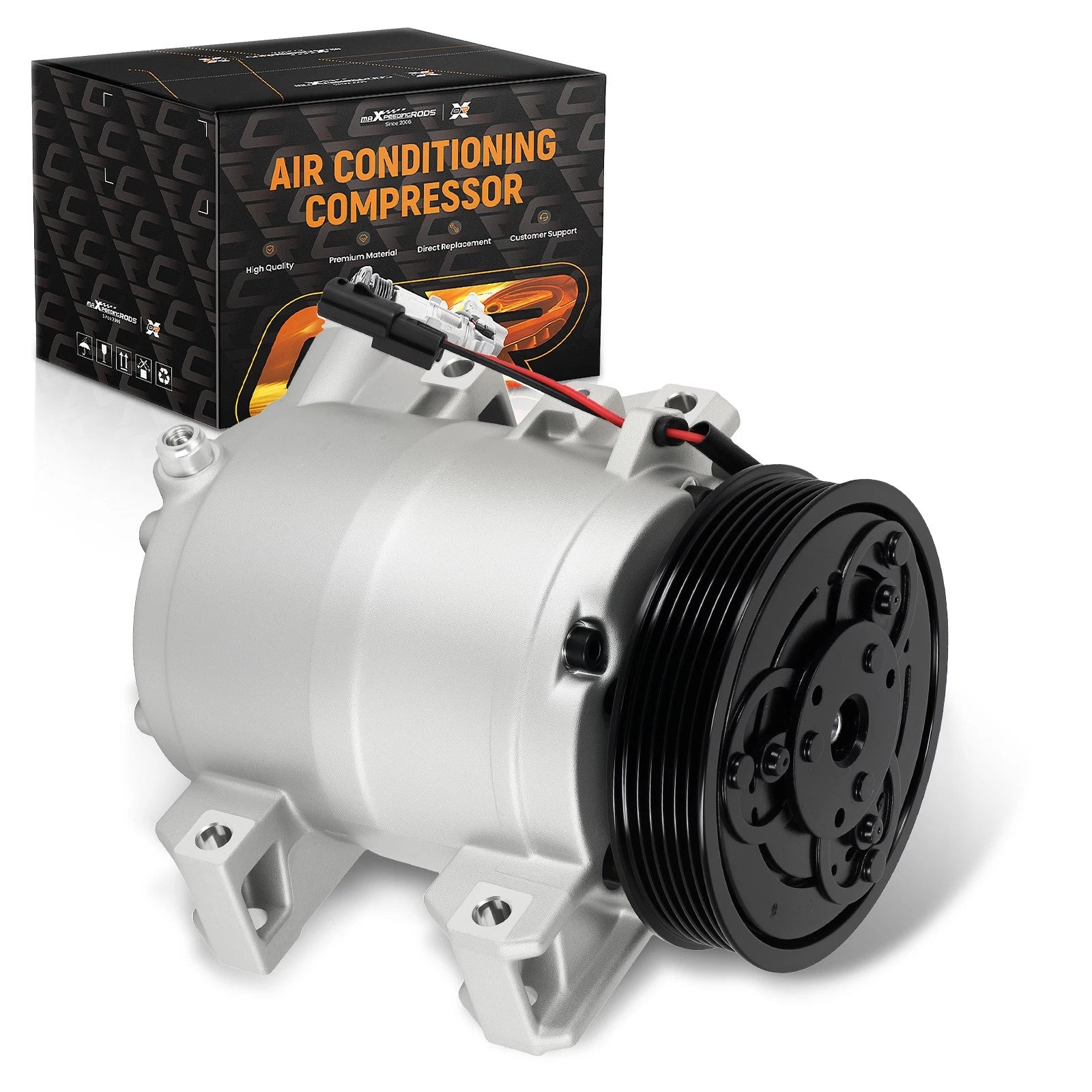 A/C Compressor with Clutch for Nissan Rogue L4 2.5L (2014–2015) CO11200C
