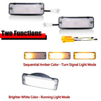 2PC Clear Sequential LED Front Signal Lights for Toyota 4Runner (1984–1989)