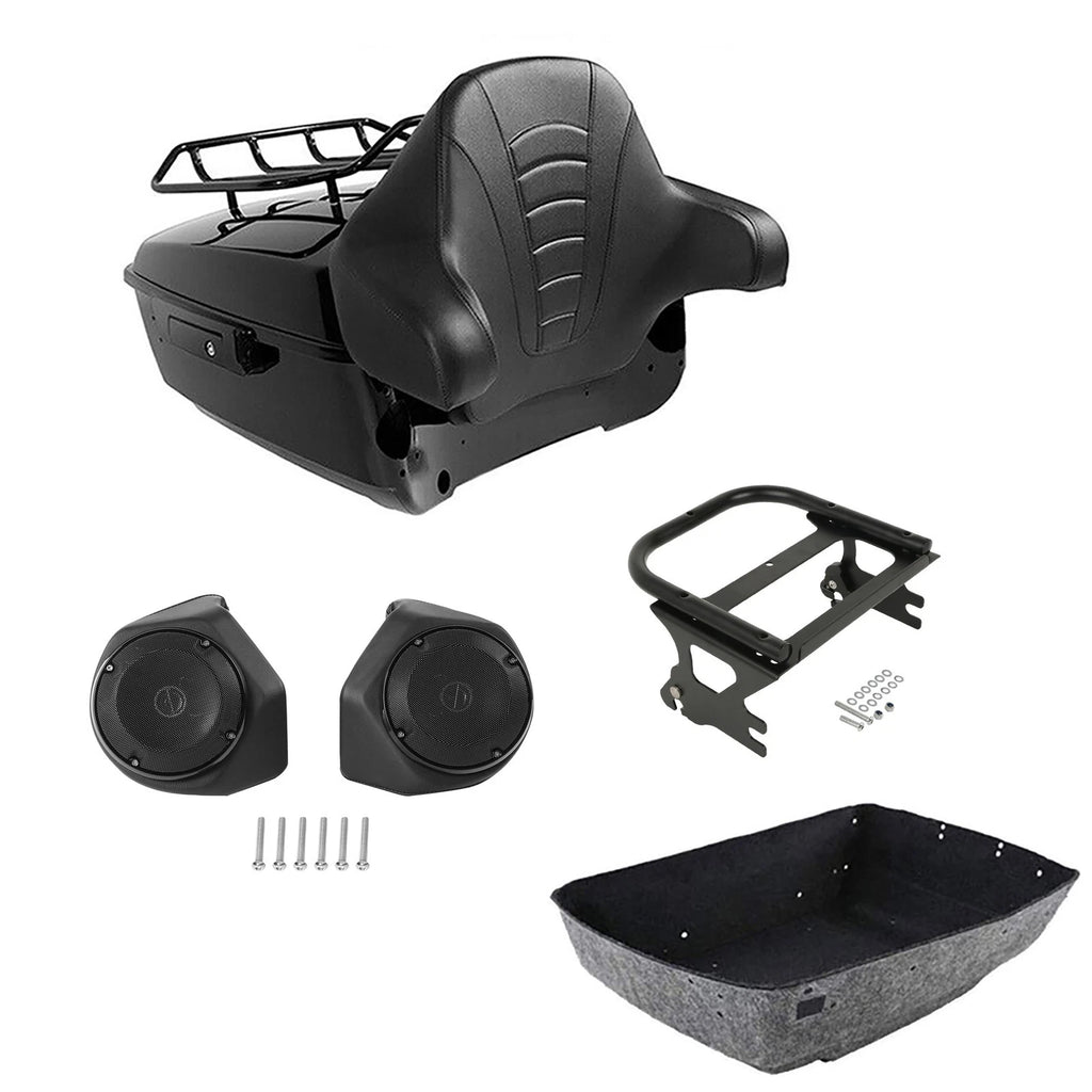 Backrest Rack Speakers Mount for Harley Road Glide (1997–2008)