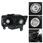 Set of 2 Chrome Headlight Assemblies for Jeep Grand Cherokee (2011–2013)