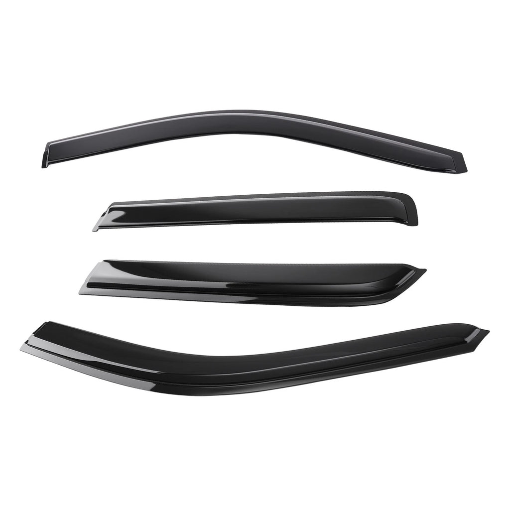 Set of 4 Side Window Visors Rain Guards for Jeep Cherokee (2014–2021)