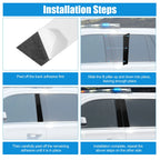 10Pcs B Pillar Trim Exterior Garnish for Hyundai Sonata (2011–2014)