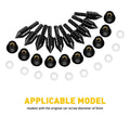 M5 5mm Black Spike Windscreen Fairings Plate for Universal Motorcycle