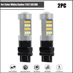2X Dual Color White/Amber 3157 LED Turn Signal Bulbs for Various Models