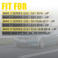 Real Carbon Fiber Side Mirror Cover Cap for BMW 3 Series G20, 4 Series G22 G23 G26, 5 Series G30