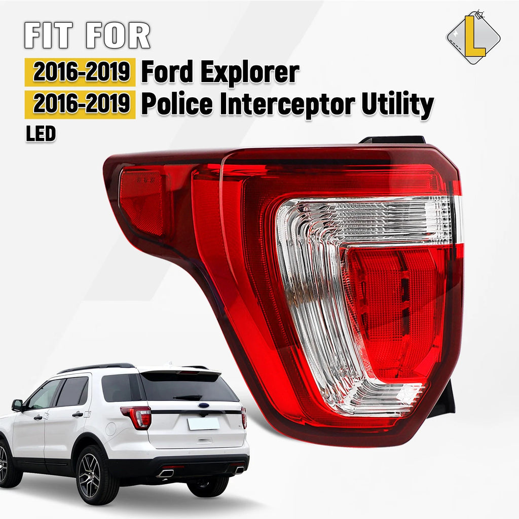 LED Tail Light for Ford Explorer (2016–2019) w/ Bulb Driver
