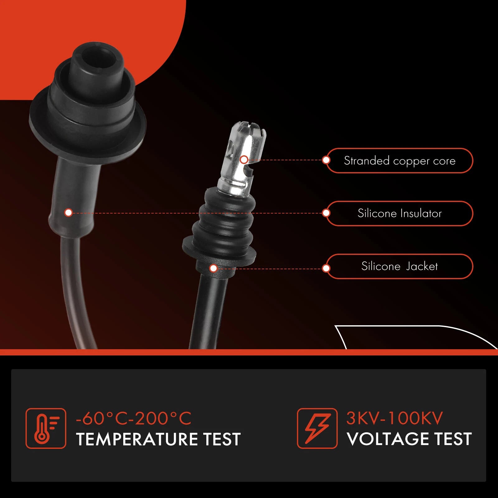 Spark Plug Wire Set for Toyota Van (1984â1989)