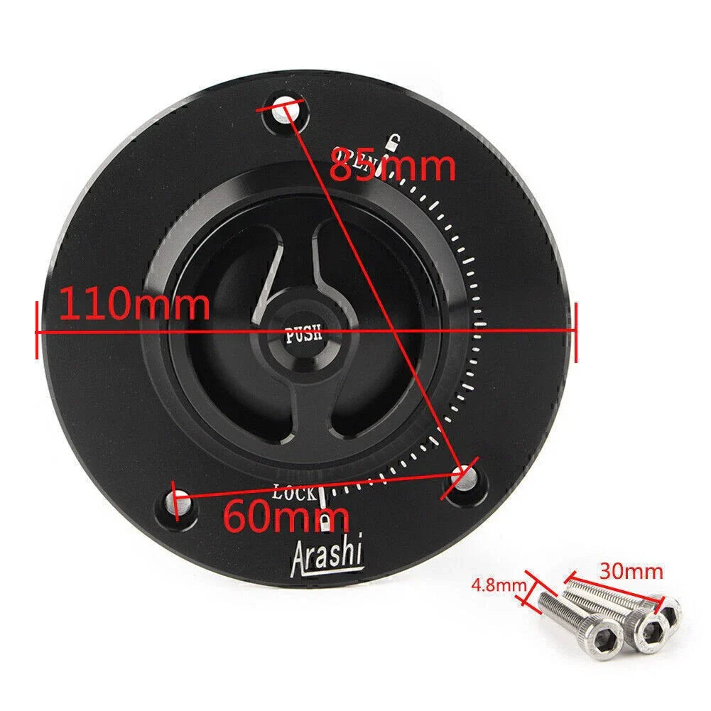 Fuel Gas Tank Cap Cover for Suzuki GSXR600 GSX750 GSX650F GSR600 GSR750 (2006-2023)