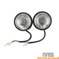 4" Black Dual Round Headlight for Honda Harley Cafe Racer