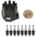 Distributor Rotor Cap & Spark Plugs Kit for Chevy C20, GMC C15, K35 (1970–1980)