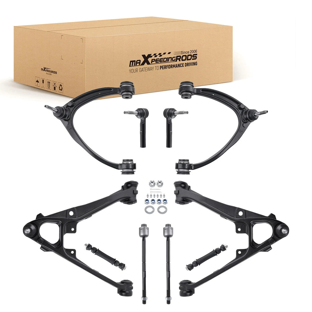 10x Front Upper Lower Control Arms For Chevy Avalanche Silverado 1500 2007-2013
