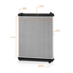 2-Row Aluminum Cooling Radiator for Freightliner Business Class M2 106 (2002–2014)