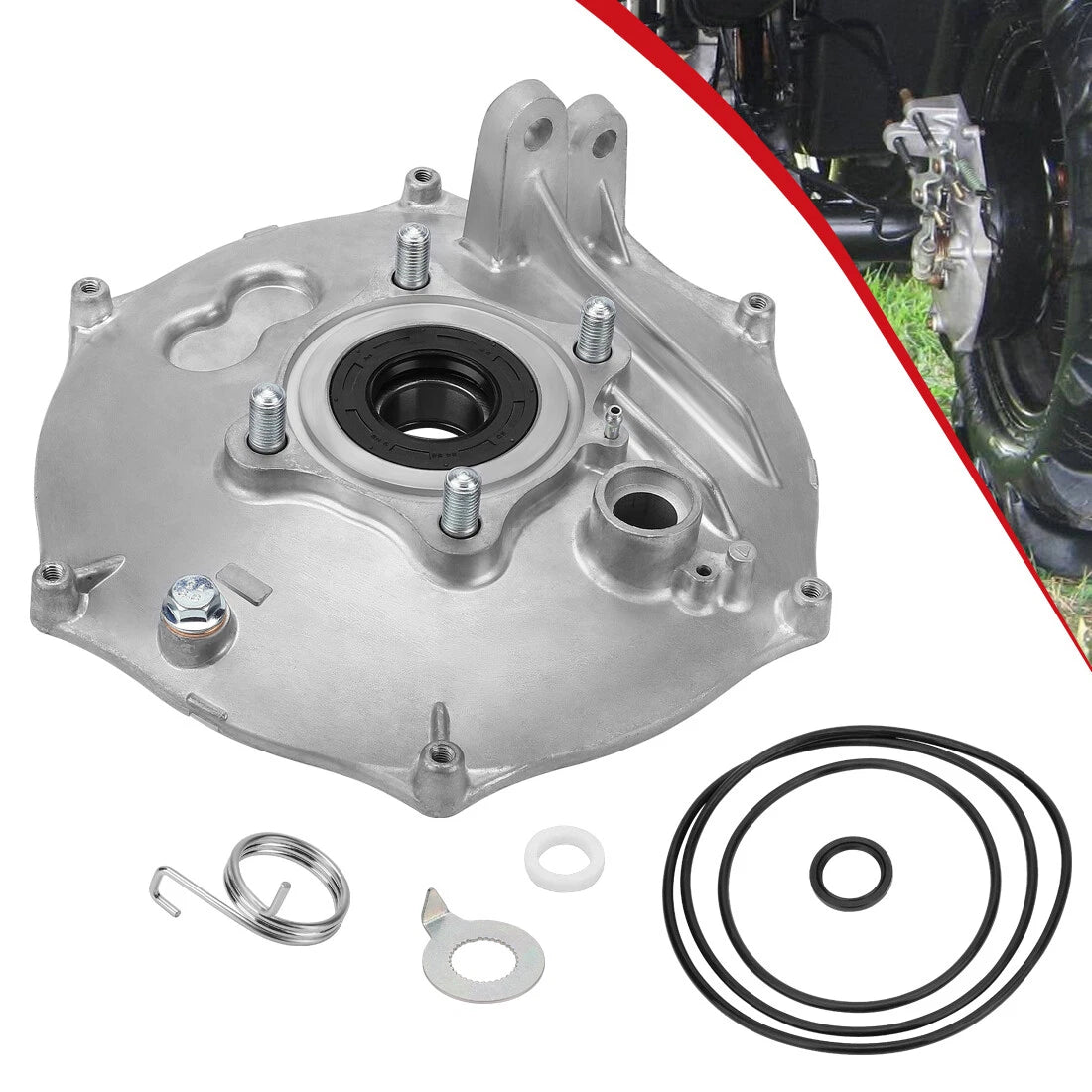 Rear Brake Panel w/Seals for Honda Foreman 500 TRX500FE/FM/FPE/FPM/TE/TM (2005–2013)