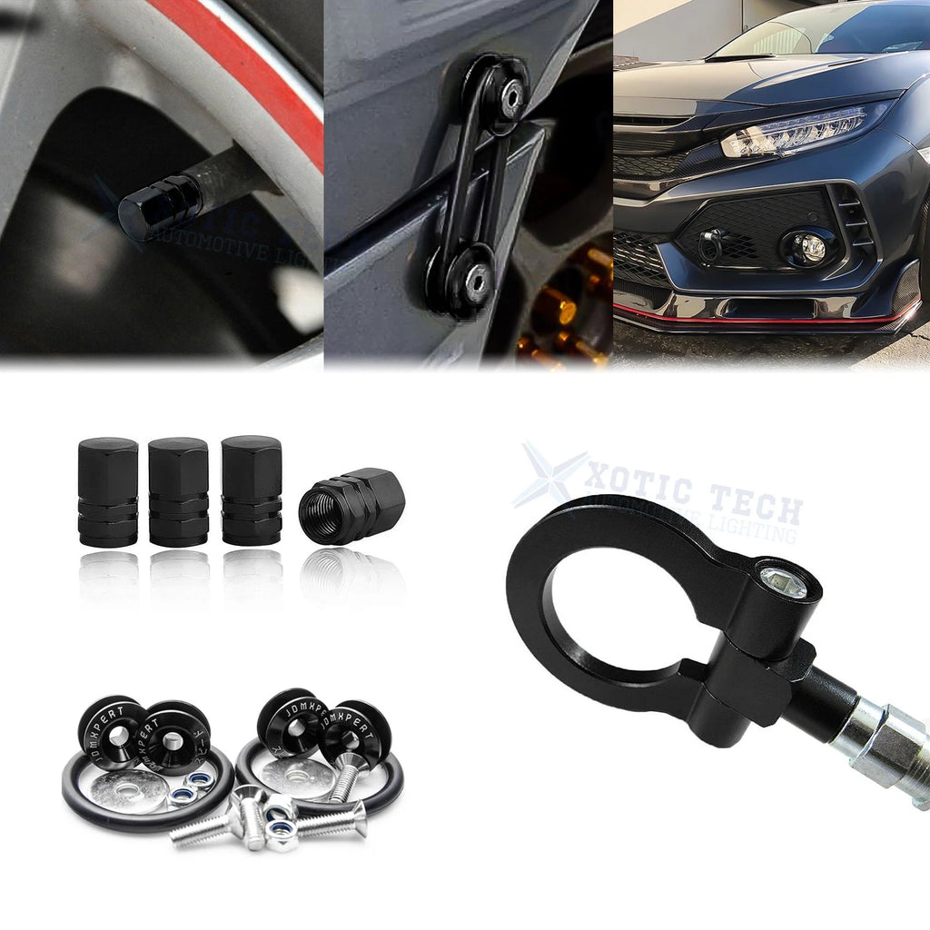 Towing Hook, Tire Valve Stem, Trunk Release Fastener for Honda Fit (2010–2014)