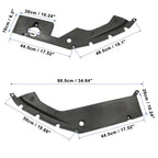 2X Engine Bay Side Panel Covers with Screw for Honda Civic (2016–2020)
