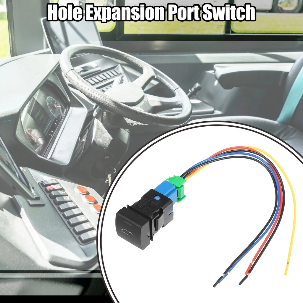 Hole Expansion Port Switch with Wire for Toyota Vehicles (1 pcs)