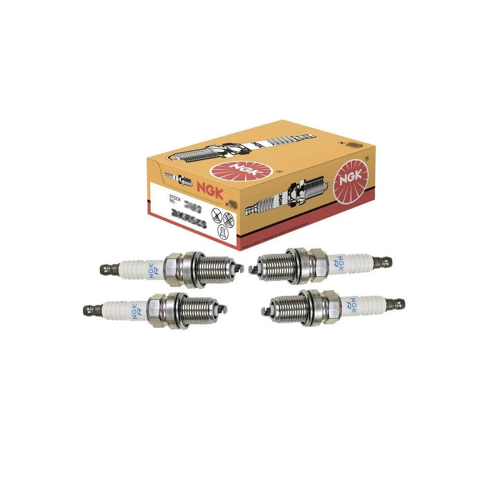 Set of 4 NGK Spark Plugs 5553 BKR6ES-11 for Acura Honda Isuzu Lexus Toyota