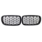 Front Bumper Grill Mesh Grille Trim for BMW X5 F15 (2013–2018) Honeycombe
