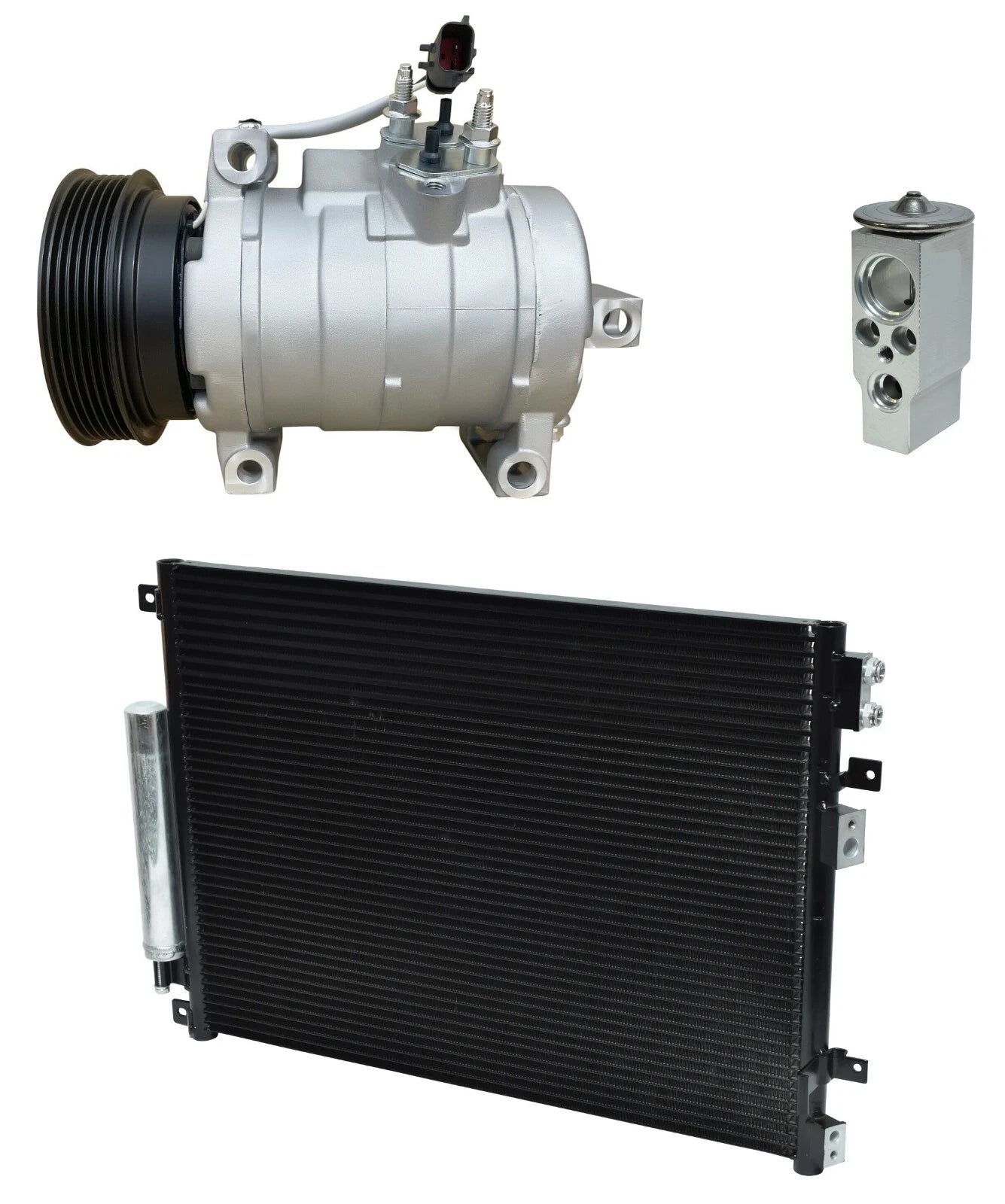AC Compressor Kit with Condenser for Dodge Charger 5.7L 6.1L (2006–2010)