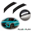 Smoked White LED Front Side Marker Reflector Lights for Chevy Trailblazer (2021–2025)