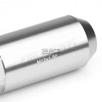 20x M12x1.5 90mm Tall Silver Aluminum Spike Cap Lug Nuts + Adapter