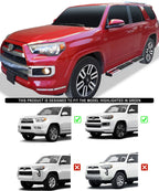 Set of 2 Chrome Board Side Steps for Toyota 4Runner (2010-2024)