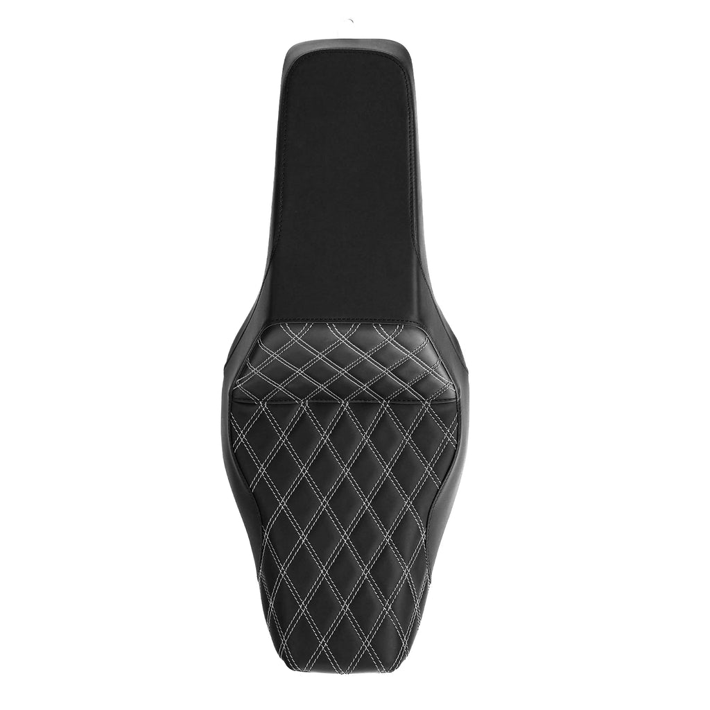 Black Driver Passenger Seat for Harley Softail Standard Street Bob (2018–2023)