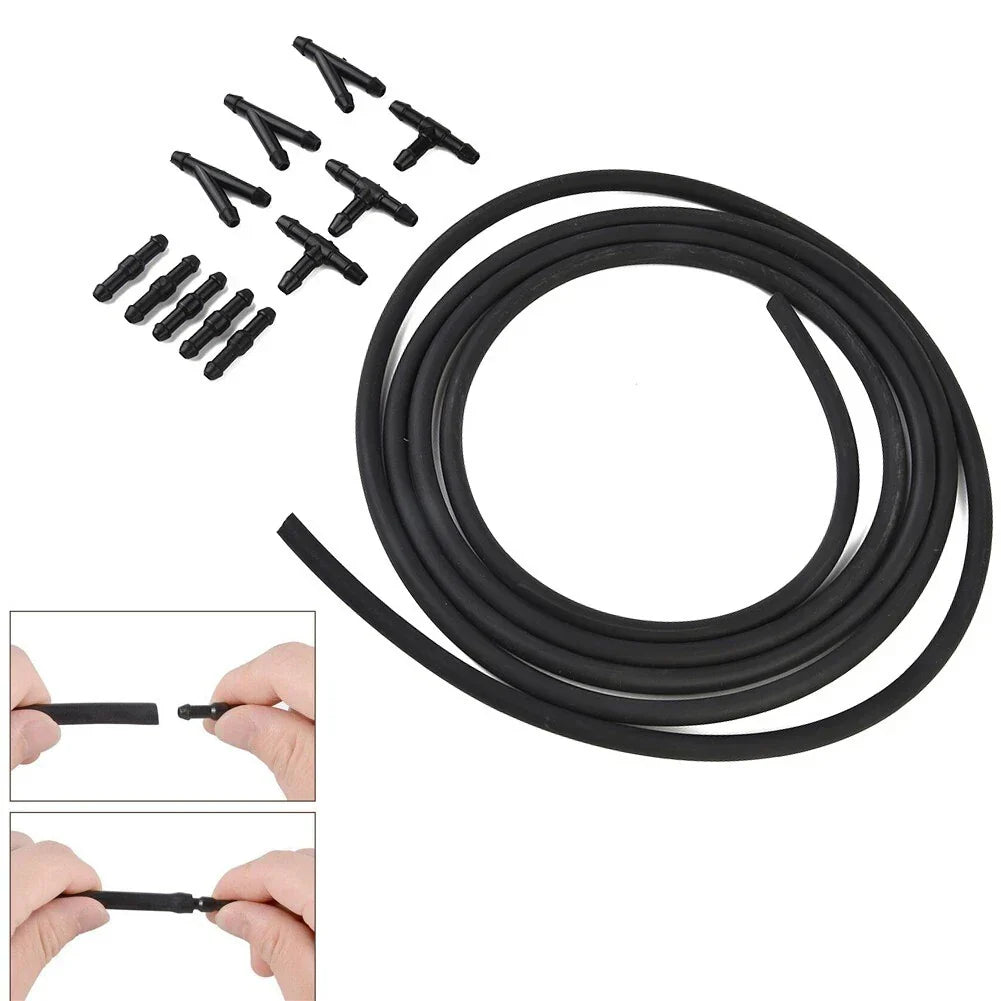 Windscreen Washer Hose Connectors Straight, T-Piece for Car