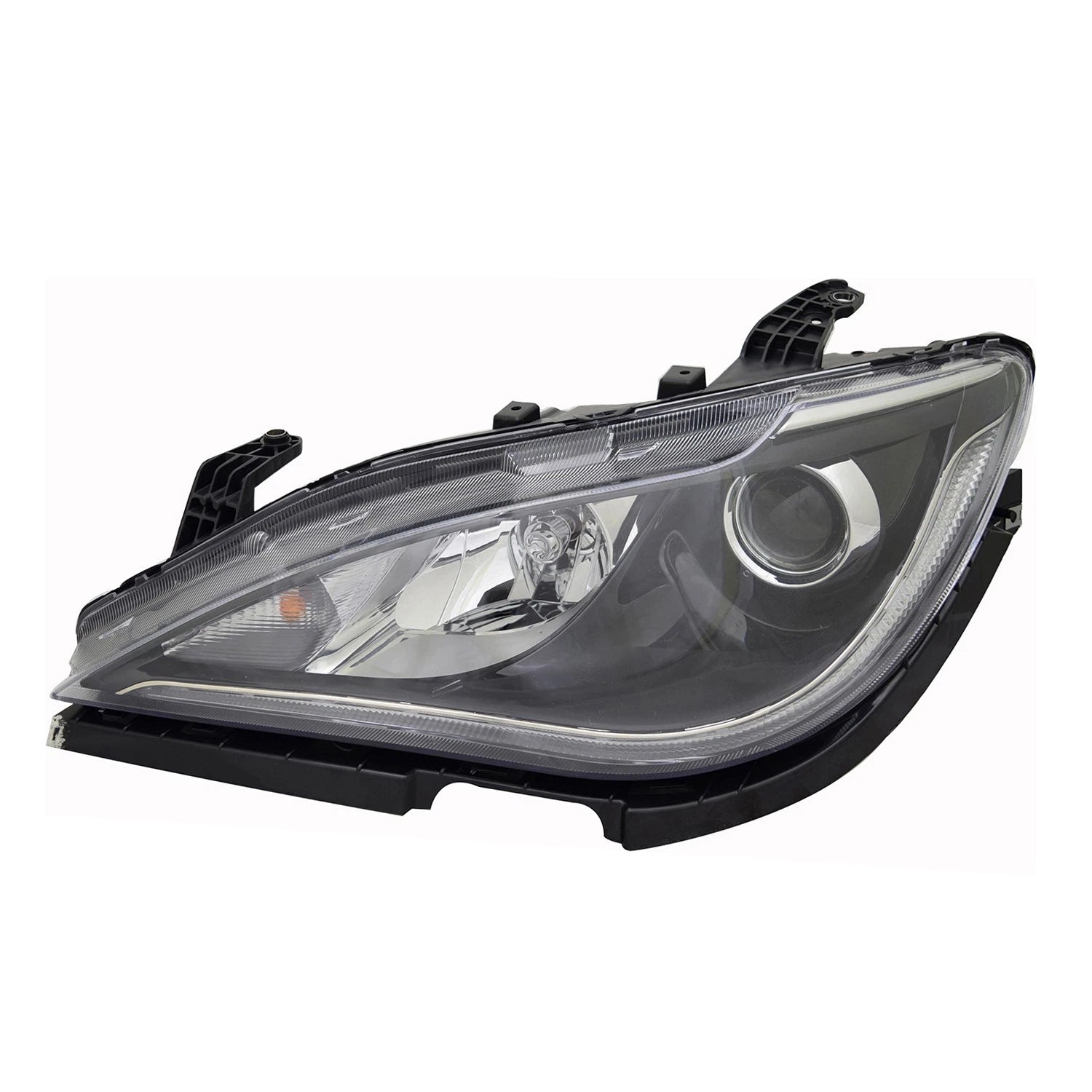 Replacement Driver Side Headlight Lens Housing with Quad Lamps for Toyota (2010–2015)