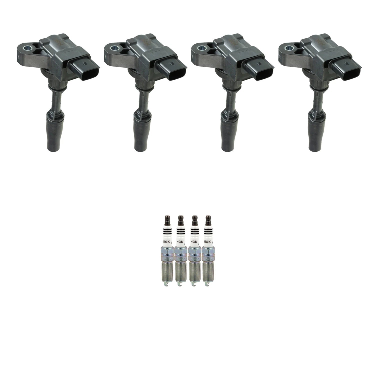 Set of 4 NGK Ignition Coils & Iridium Spark Plugs for Acadia ATS Canyon Impala (L4)